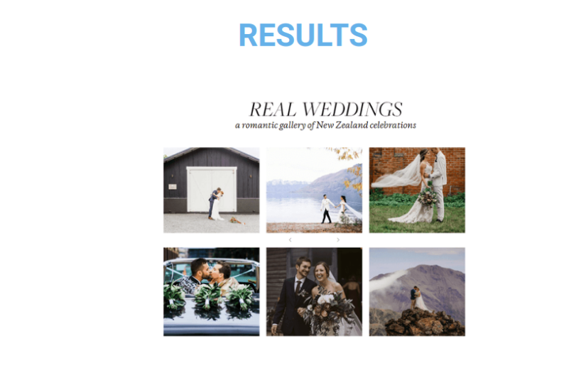 New Zealand Weddings– Web Application for Blog Solutions screenshot 1